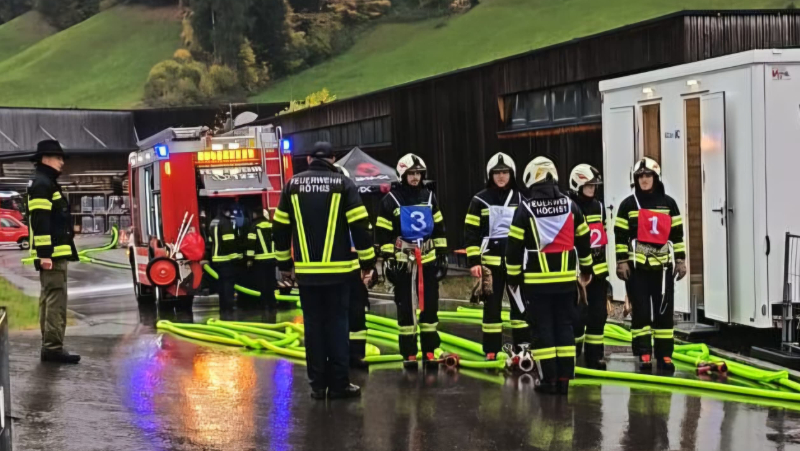 Branddienstleistungsprüfung in Hittisau