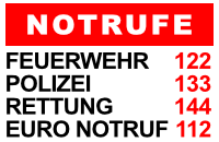 Notrufe und wichtige Nummern