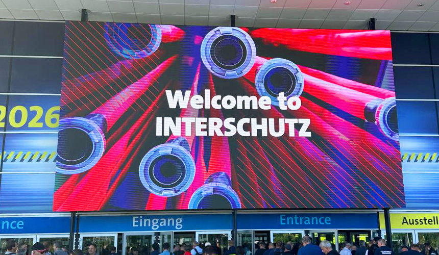 Feuerwehr Höchst besucht Interschutz